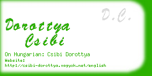 dorottya csibi business card